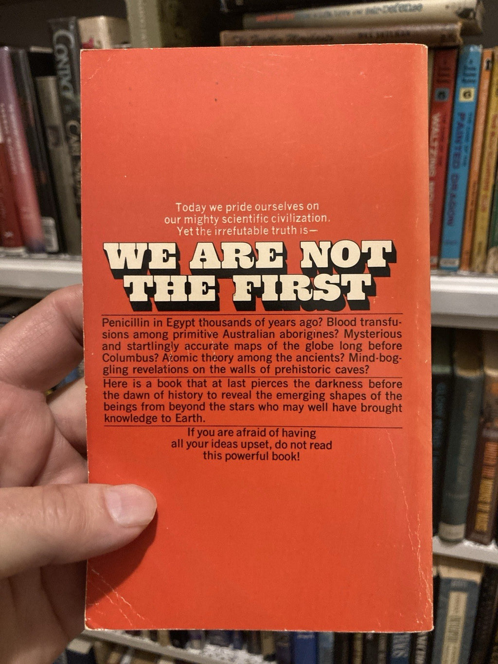 Andrew Tomas We Are Not The First Bantam Books 1973 Vintage Ancient Science