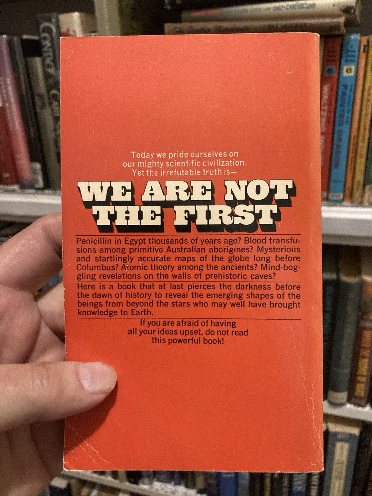 Andrew Tomas We Are Not The First Bantam Books 1973 Vintage Ancient Science