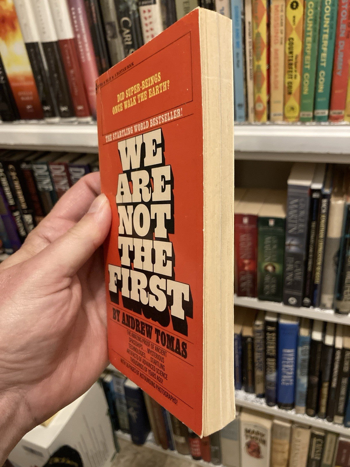 Andrew Tomas We Are Not The First Bantam Books 1973 Vintage Ancient Science