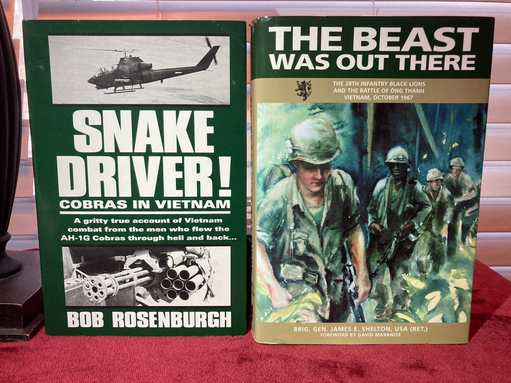 2-Vietnam War Books, Snake Driver! Cobras in Vietnam & The Beast Was Out There