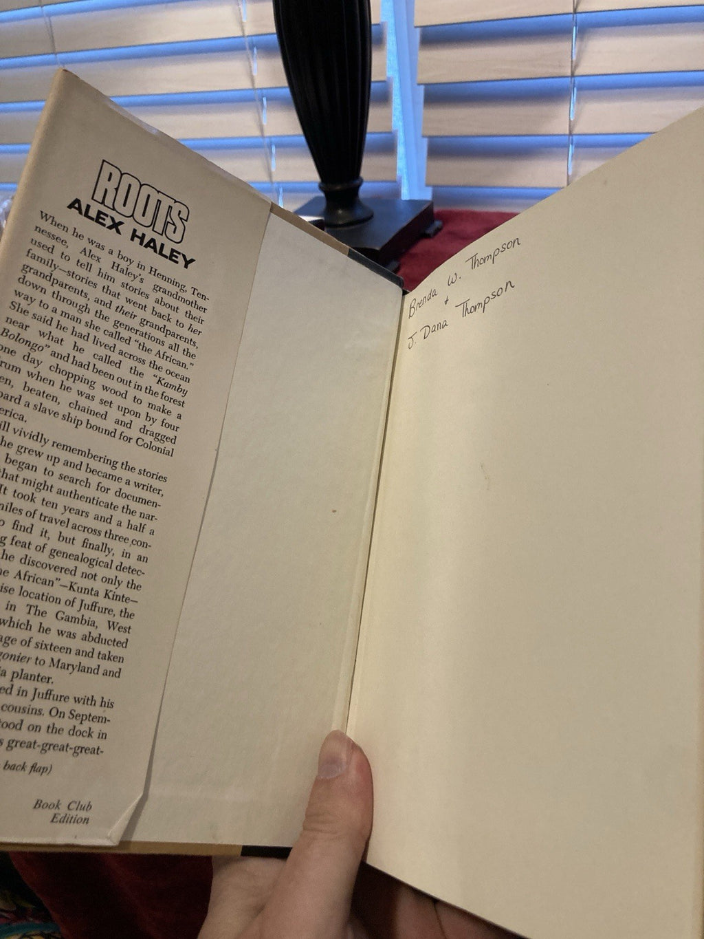 Alex Haley Roots Doubleday Hardcover 1976 Book Club Edition Biography Dust Jack…