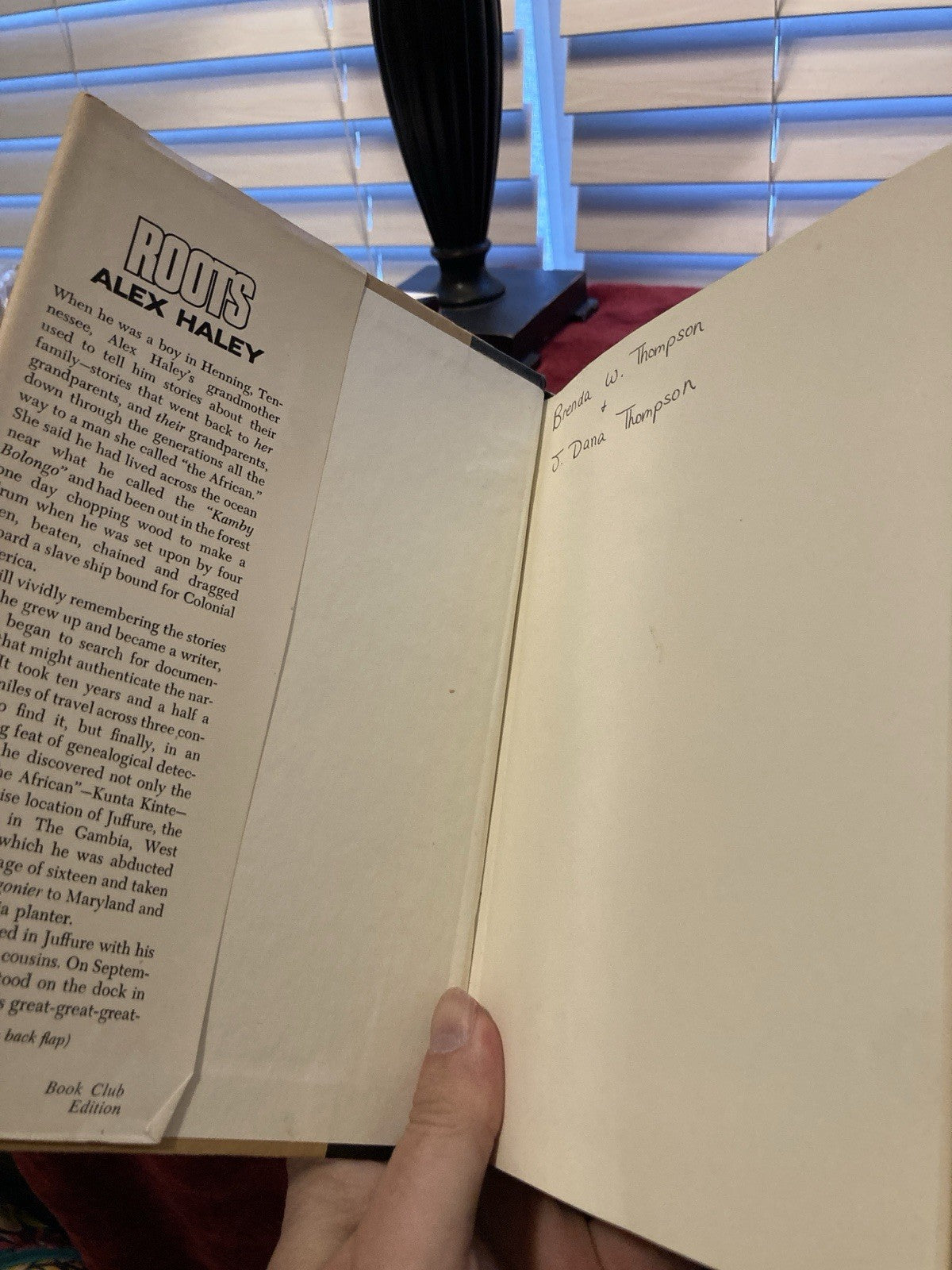 Alex Haley Roots Doubleday Hardcover 1976 Book Club Edition Biography Dust Jack…