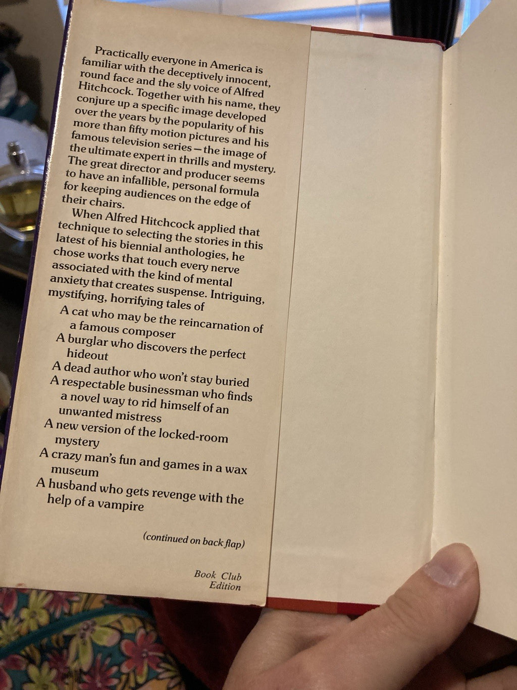 Alfred Hitchcock Stories That Go Bump in the Night Book Club Edition 1977 HC