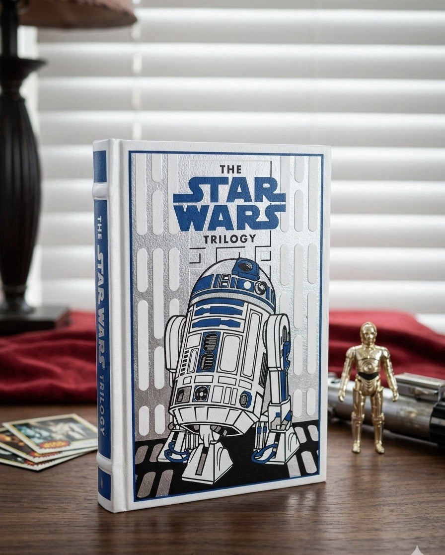 First Edition Star Wars Trilogy Leather Bound 2015 by George Lucas w/poster