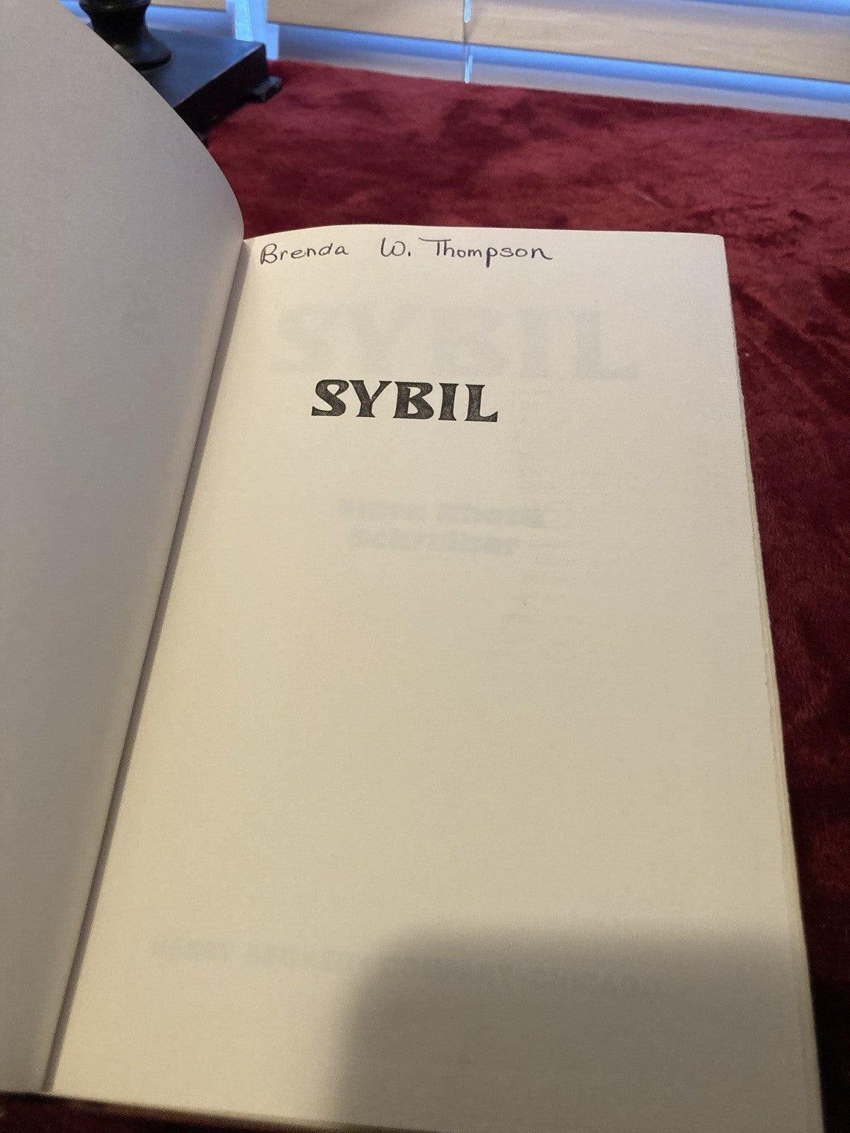 Flora Rheta Schreiber Sybil Henry Regnery Hardcover 1973 Psychology Vintage