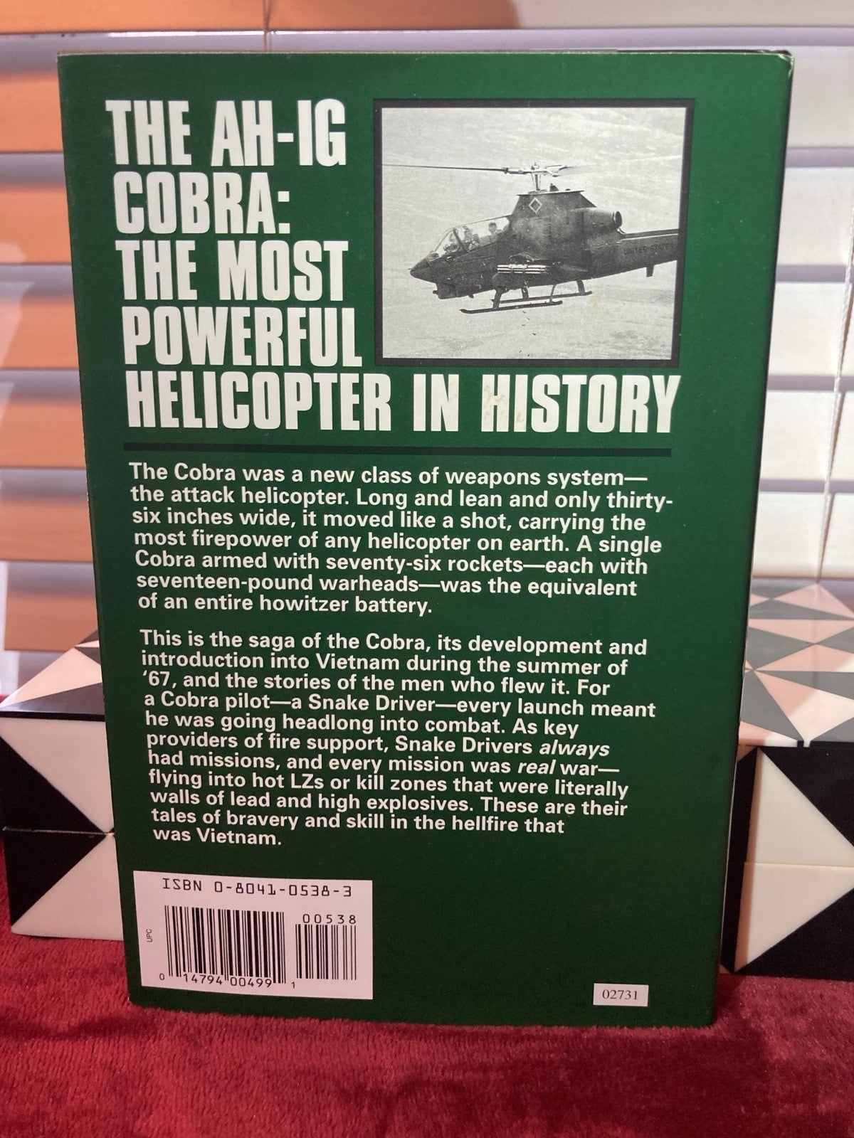 2-Vietnam War Books, Snake Driver! Cobras in Vietnam & The Beast Was Out There