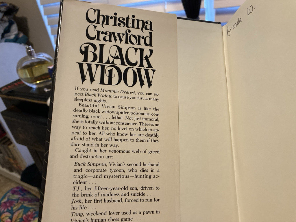 Christina Crawford Black Widow Hardcover Crime & Thriller Fiction (BCE)