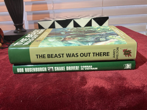 2-Vietnam War Books, Snake Driver! Cobras in Vietnam & The Beast Was Out There